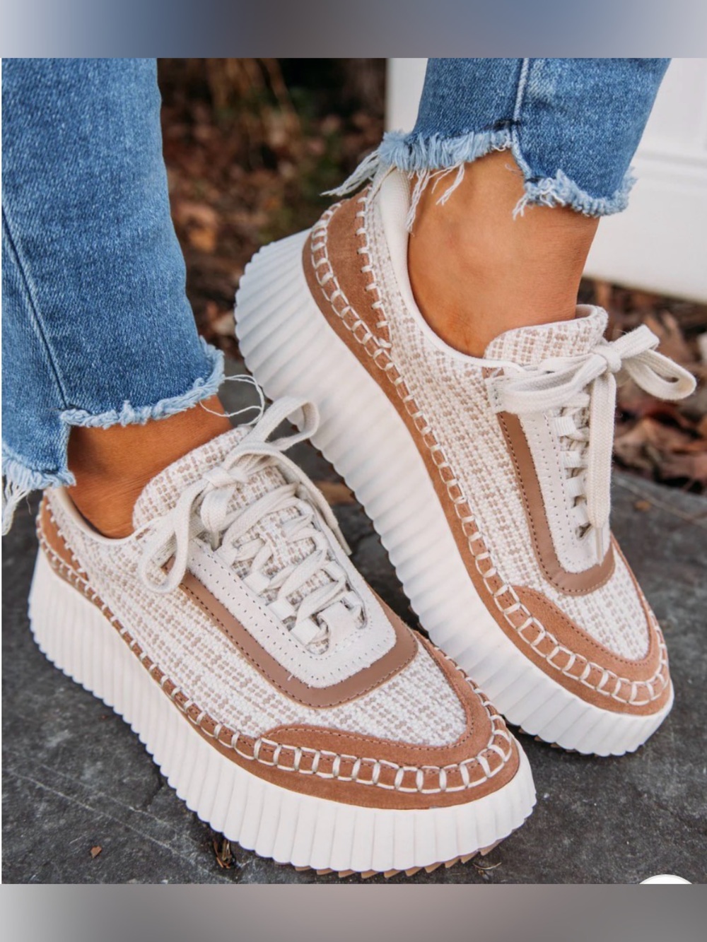 Dolce Vita DOLEN KNITTED PLATFORM SNEAKER size7